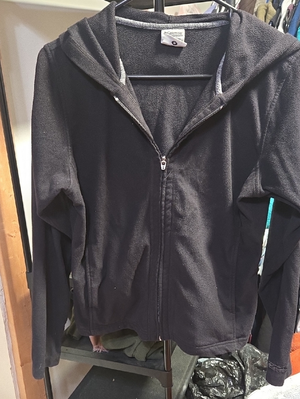 Columbia Women's Black Fleece Jacket with Hooded Zip
